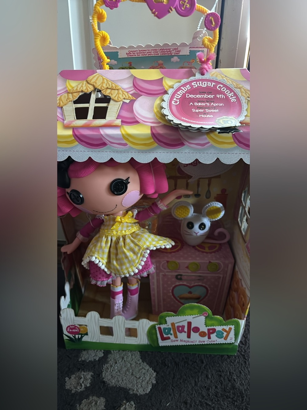 Lalaloopsy Crumbs Sugar Cookie 13-inch doll with a pet mouse